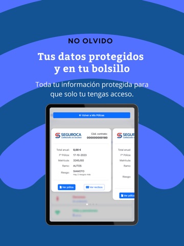 Seguroca iPad screenshot