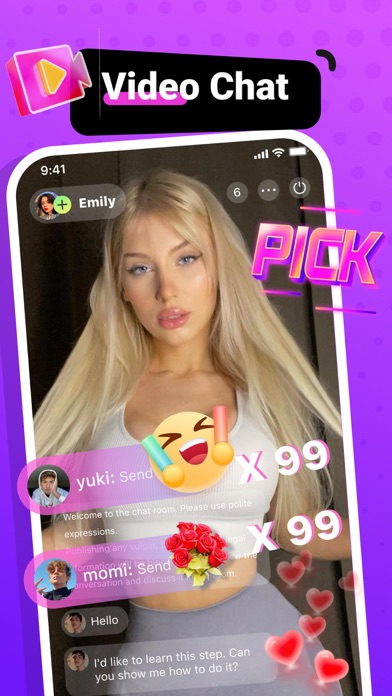 Wiz - Video Chat Girls Screenshot