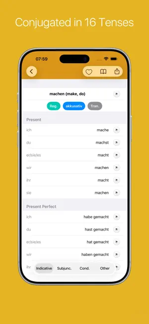 German Verb Conjugator screenshot 2