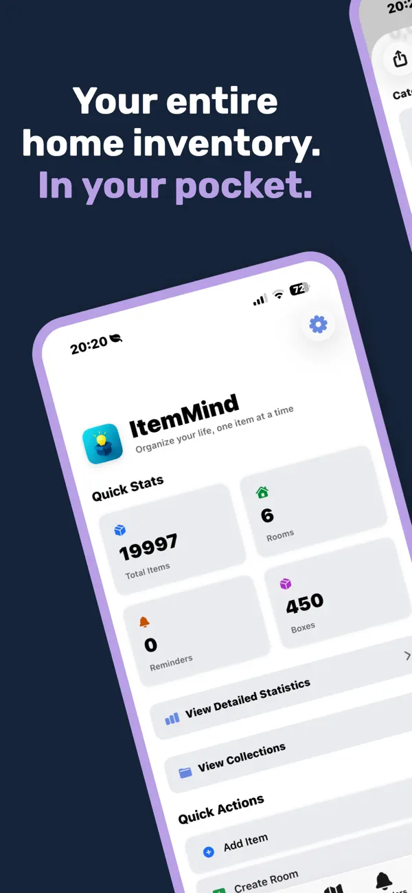 Screenshot #1 pour ItemMind – Home Inventory