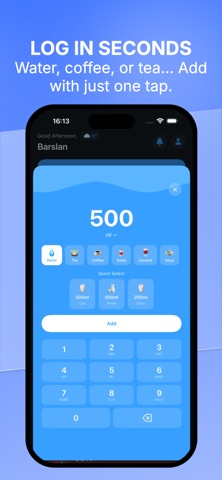 Thirsti: Water & Drink Tracker Screenshot 3 of 6