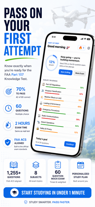 FAA Part 107: Drone Pilot Test Screenshot 1 of 8