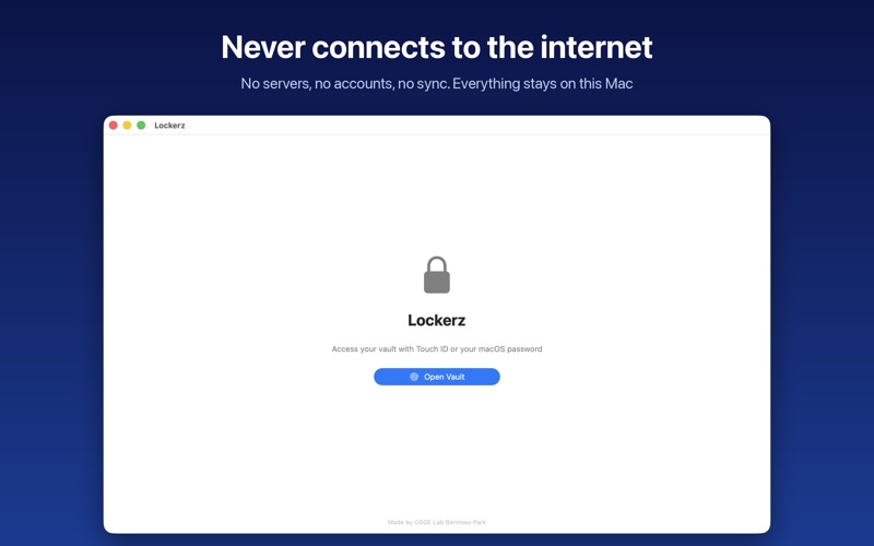 Lockerz: Local Password Vault, capture d'écran 2