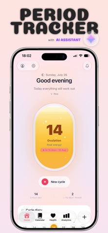Capsule: AI Cycle Tracker Screenshot 1 of 6