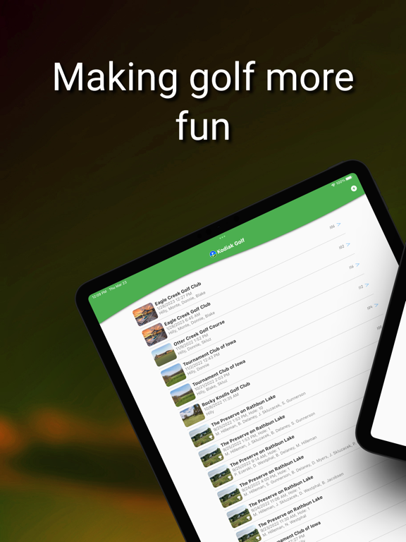 Screenshot #4 pour Kodiak Golf: Scorecard + GPS