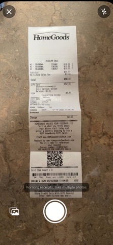 Simple Receipt Snap & Store screenshot