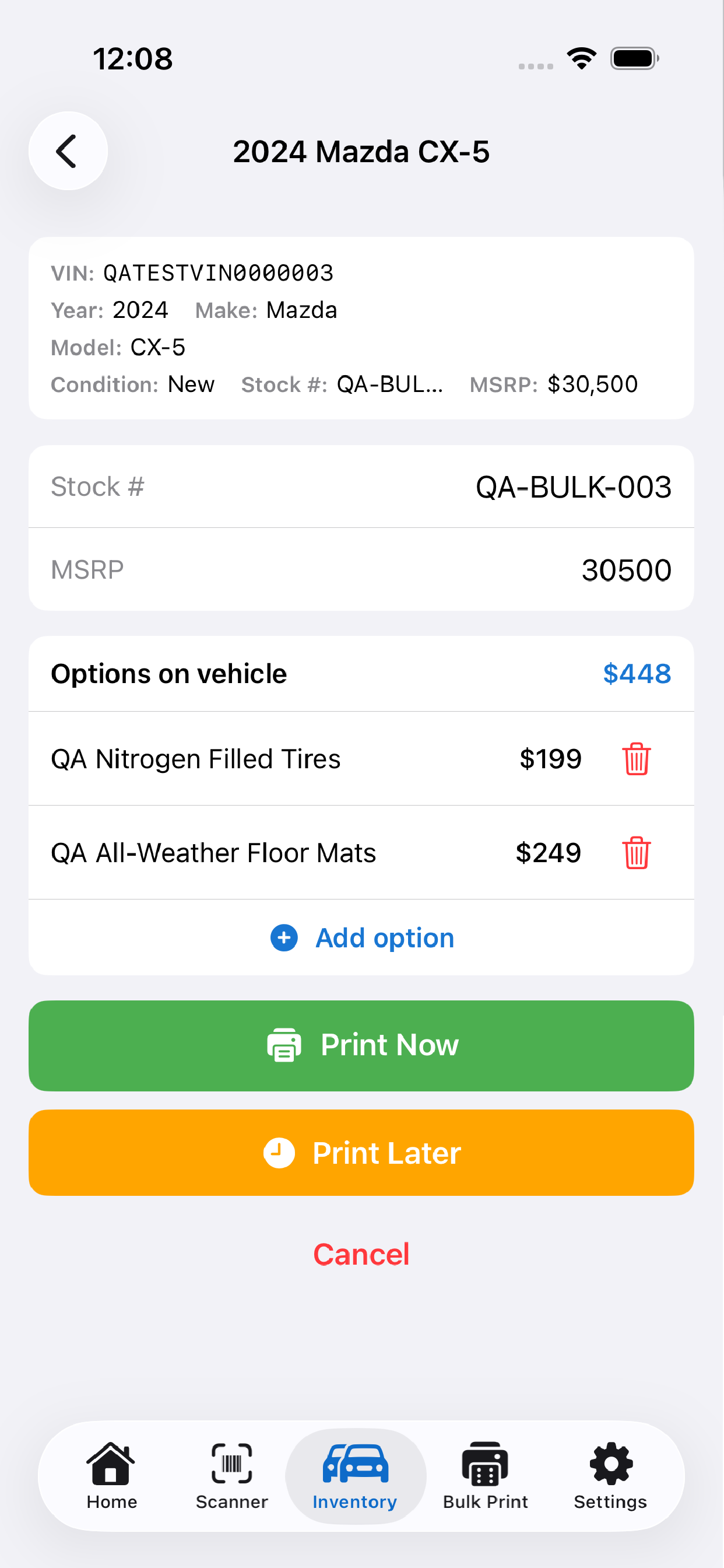 DealerAddendums 5.0 screenshot 4