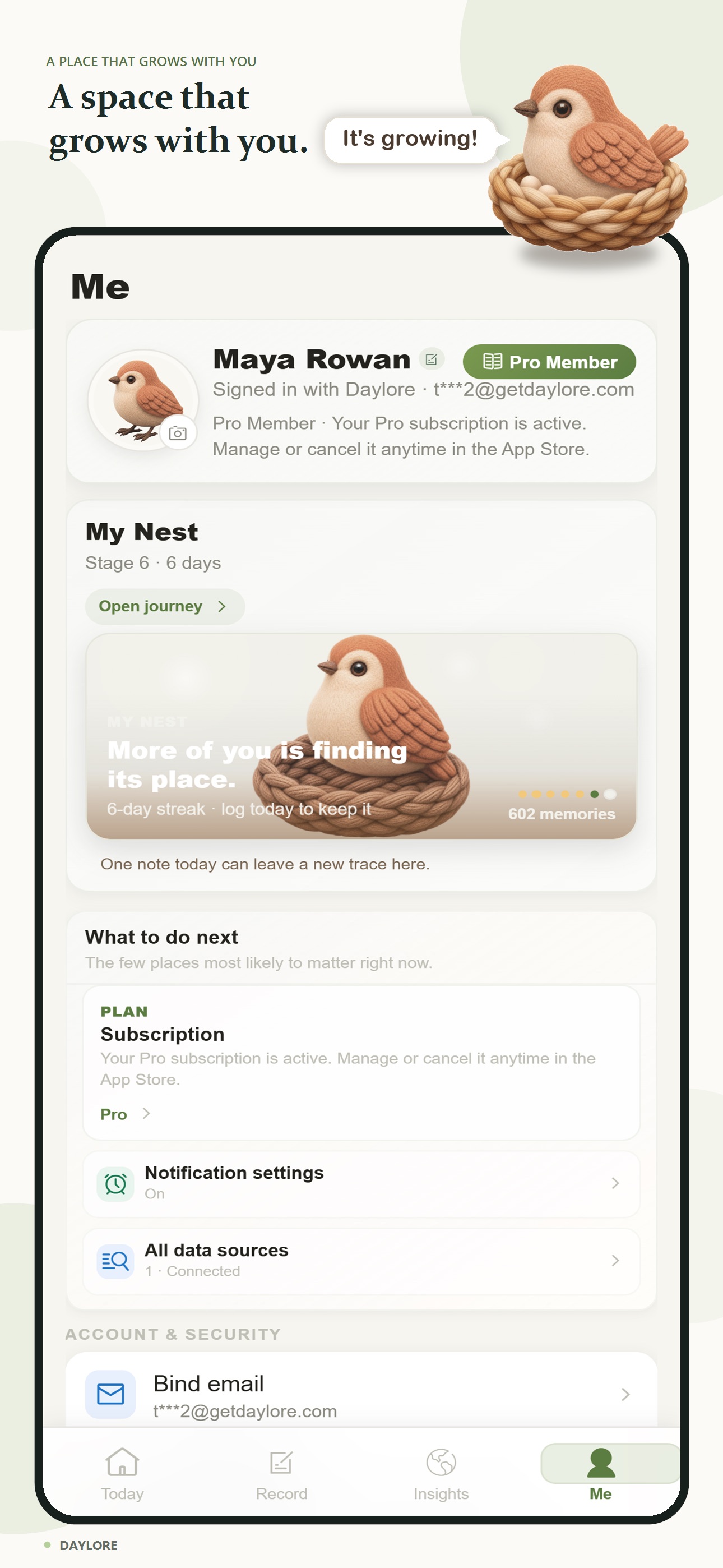 Screenshot 4 of Daylore – AI Journal & Diary