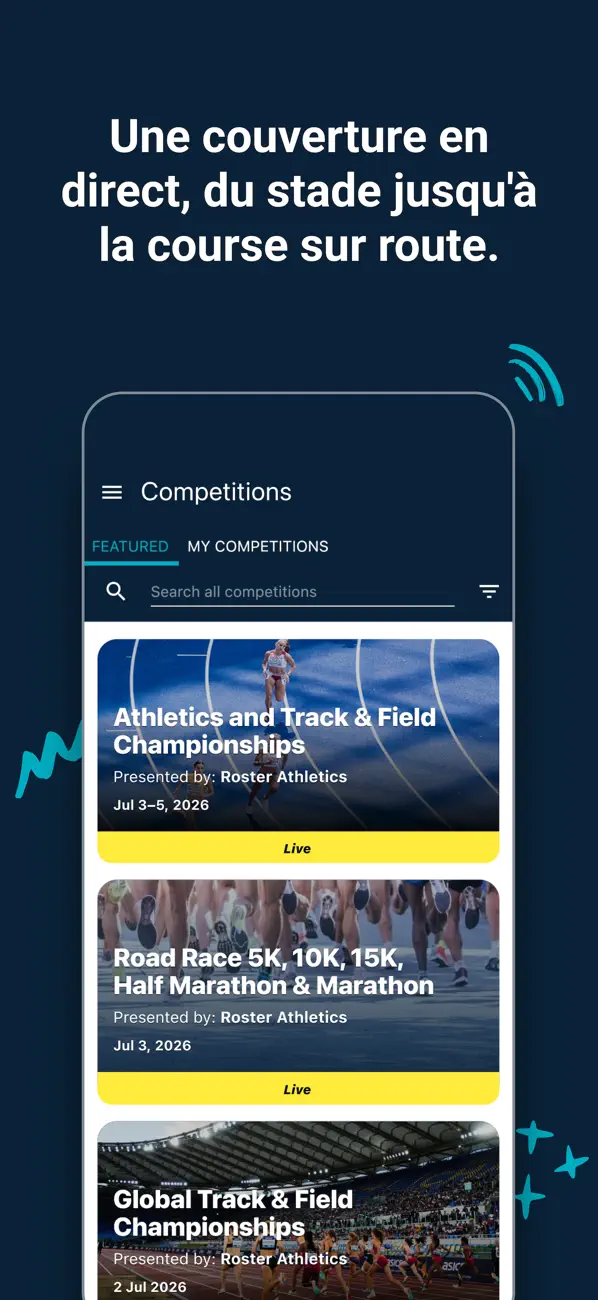 Screenshot #1 pour Roster Athletics & Courses