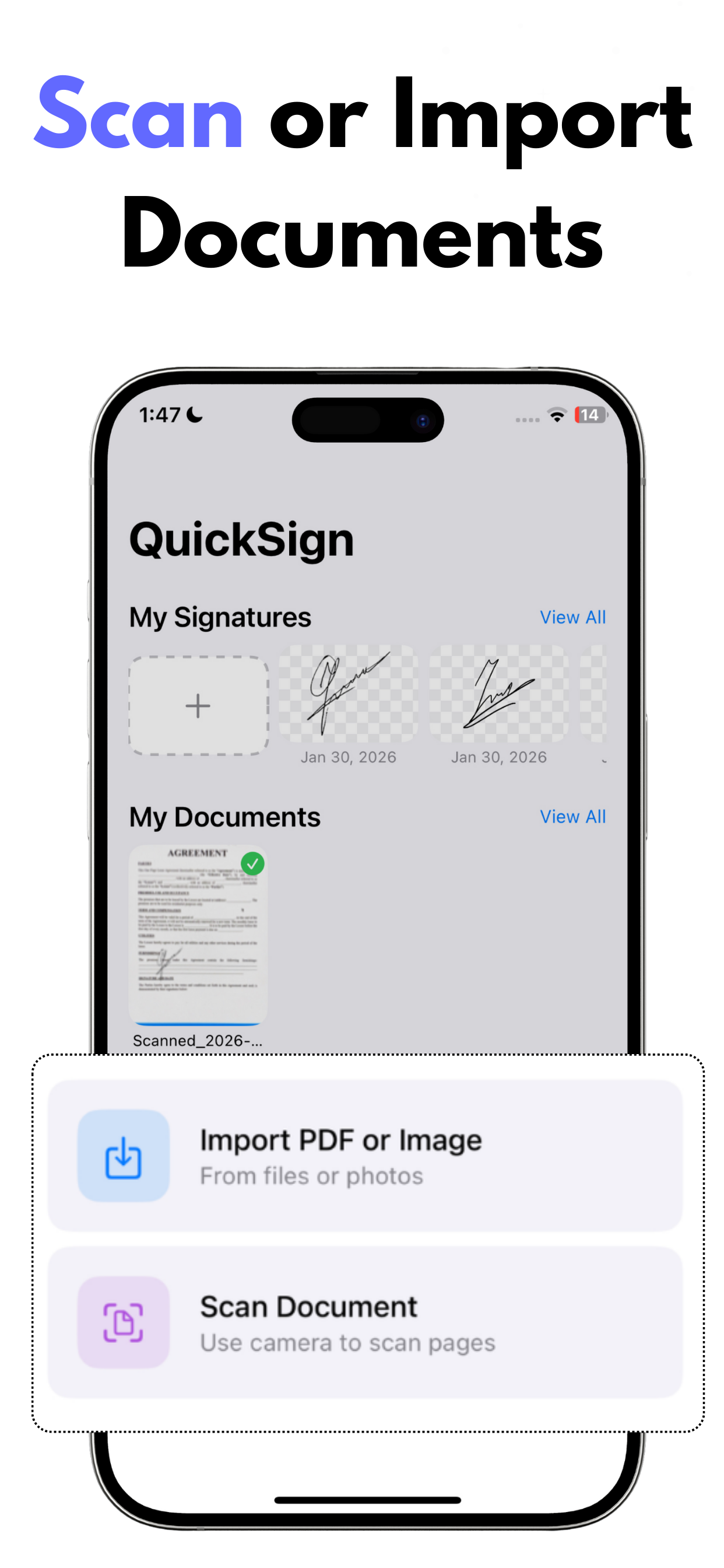 Signature Scanner: Quick Sign