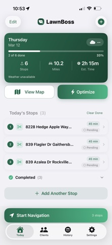 RutaVerde: Lawn Route Manager Screenshot 1 of 4