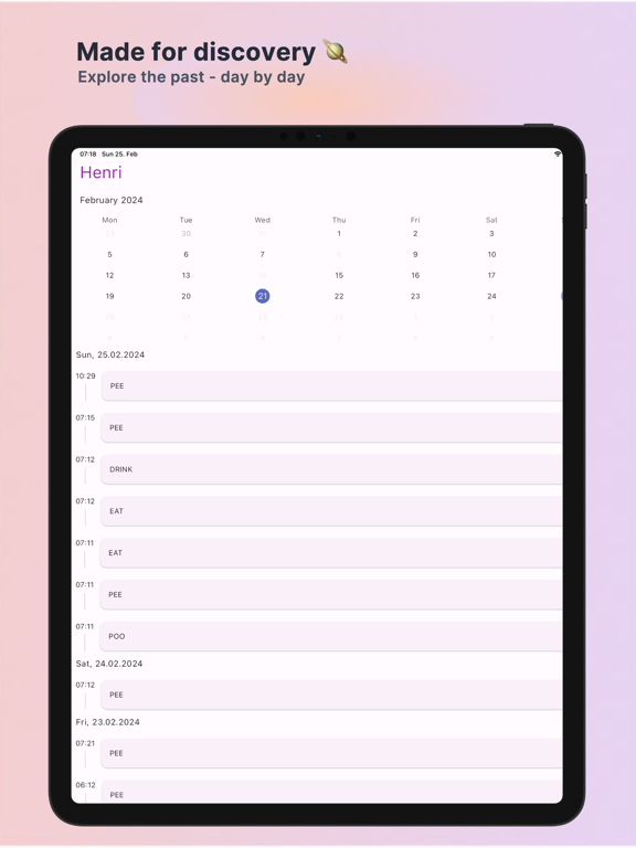 Pup Diary iPad screenshot 2 - Lifestyle app