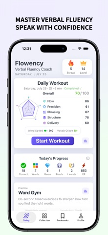 Flowency: Verbal Fluency Coach screenshot