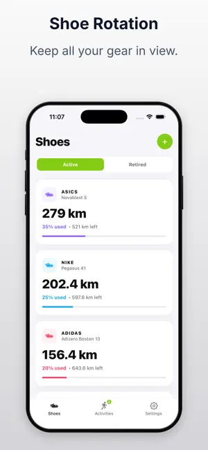 Running Shoe Mileage Tracker screenshot 1