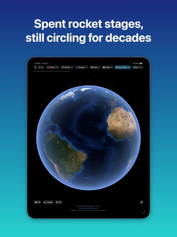 Satellite Tracker: Live Orbits iPad screenshot
