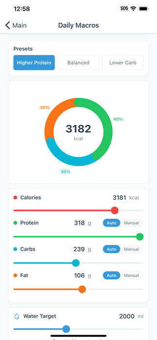 Macro Tracker - VitalOS Screenshot 7 of 10
