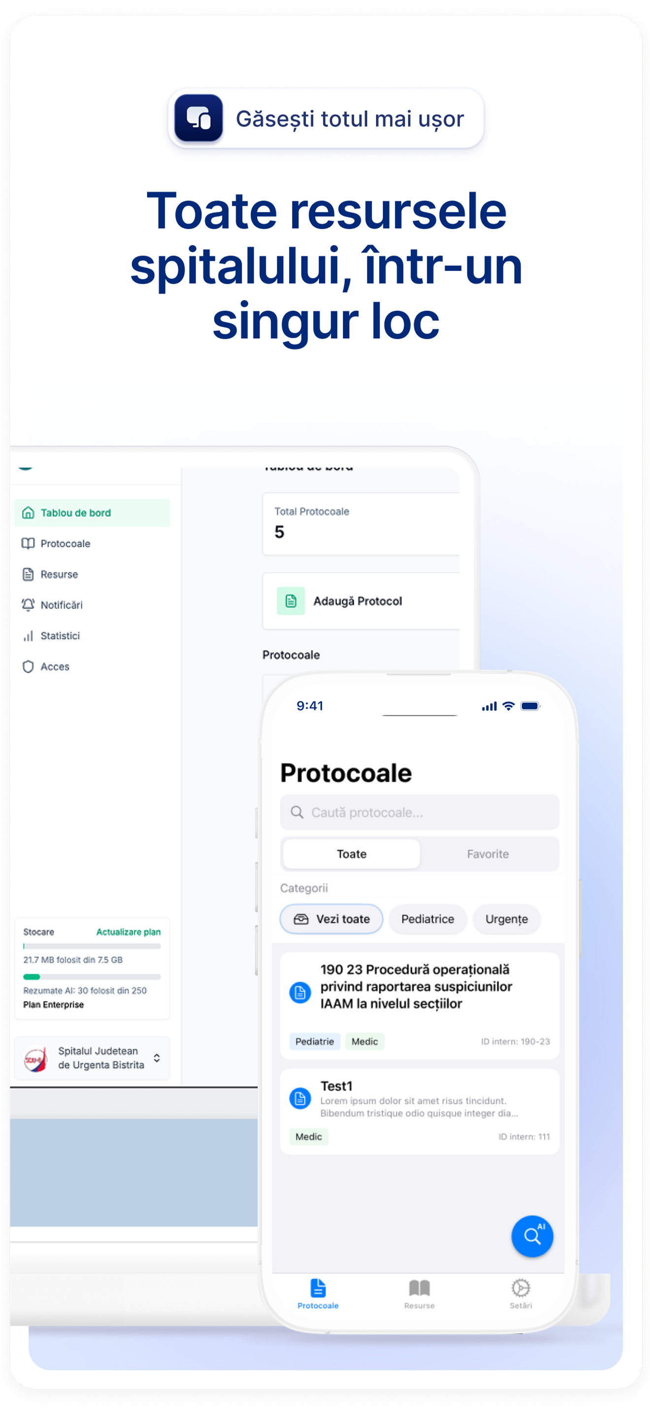 MedProtocol: AI pentru Spitale
