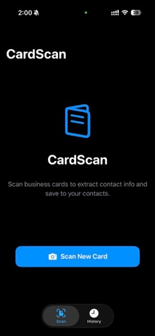 Scanner for Business Cards screenshot