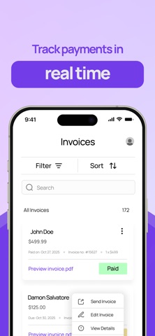 Invoyce — Invoices & Payments iPhone screenshot