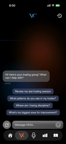 VEXA - Trading Journal & Coach iPhone screenshot
