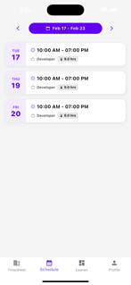 INNRLY Schedule screenshot 3