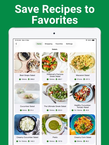 Healthy Vegetarian Recipes iPad screenshot