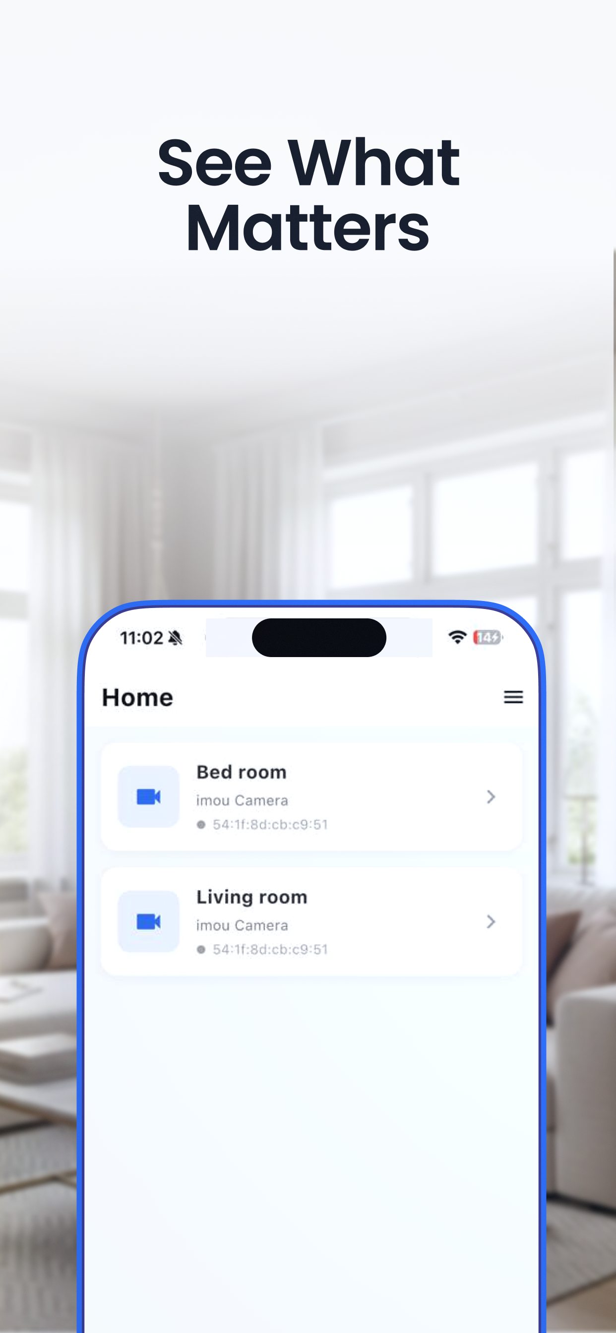 Home security camera - app