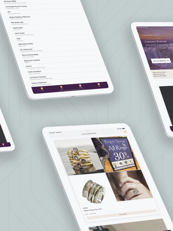 Redmond Town Center iPad screenshot 2 - Shopping app