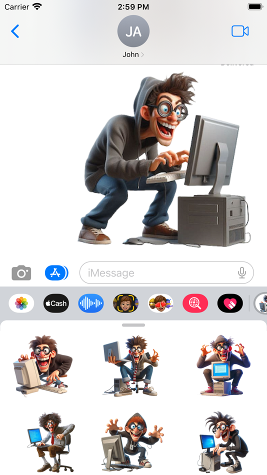 #6. Wacky Hacker Stickers (iOS) By: Paul Scott