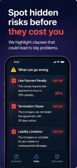 ContractSense AI screenshot 2