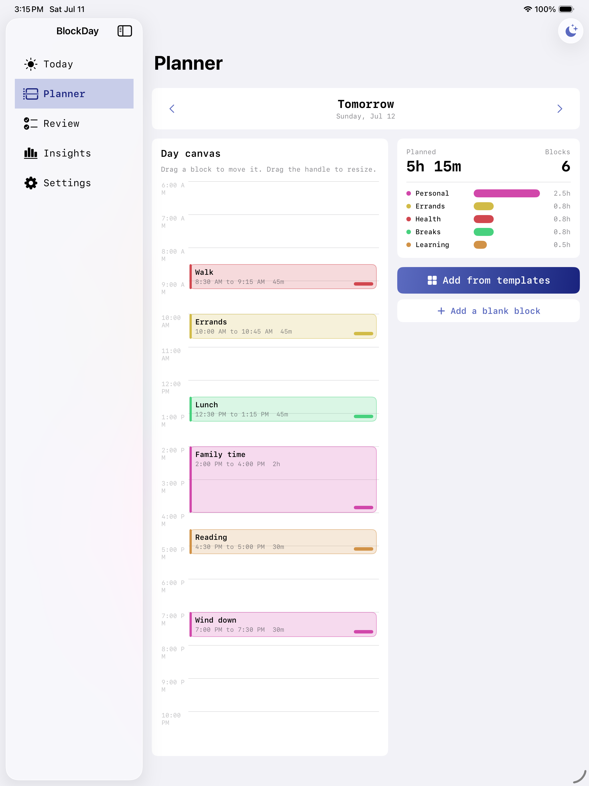 BlockDay: Time Blocking screenshot 6