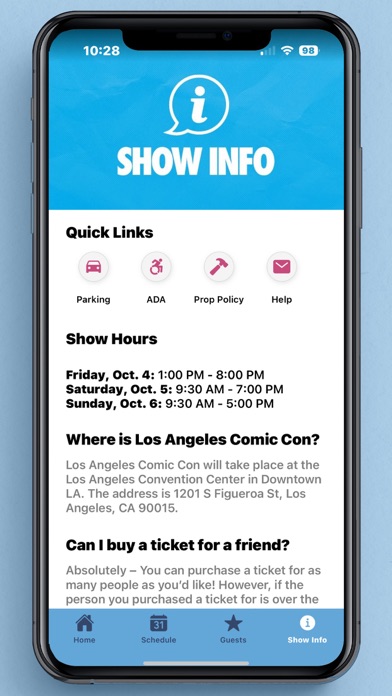 Los Angeles Comic Con Screenshot