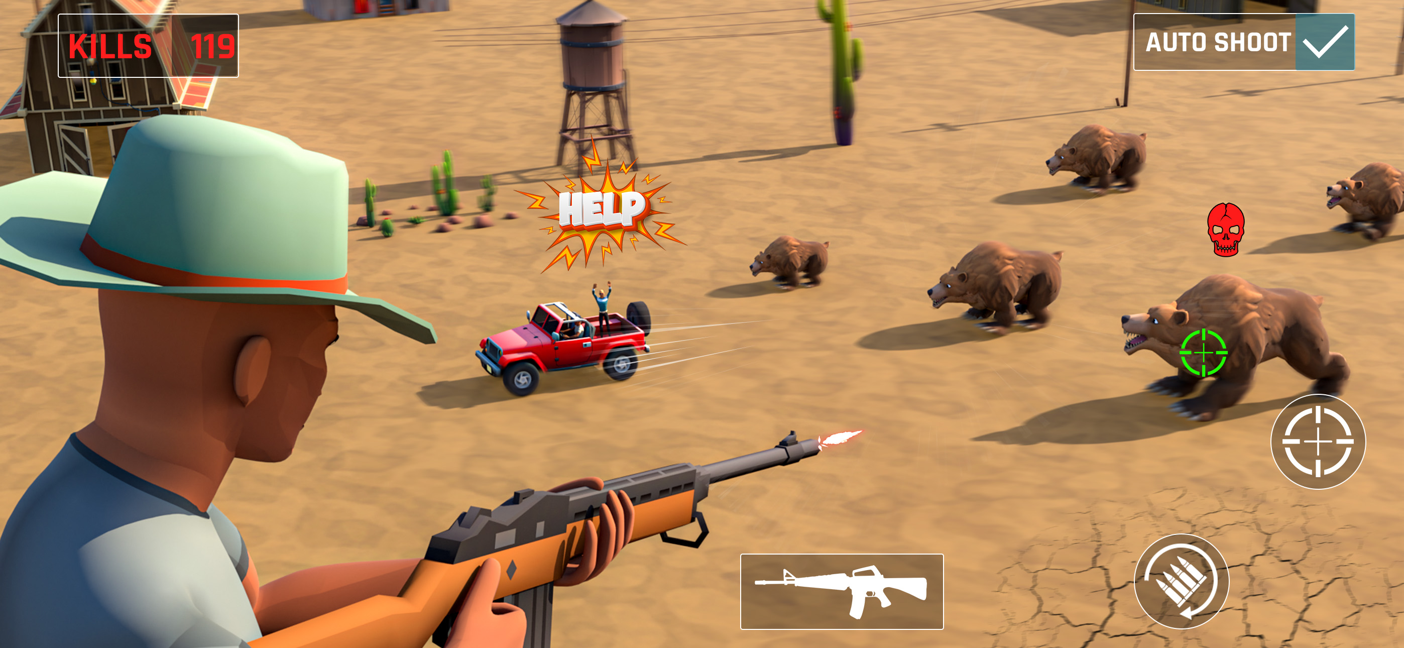 Wild Hog Hunter Gun Fighter