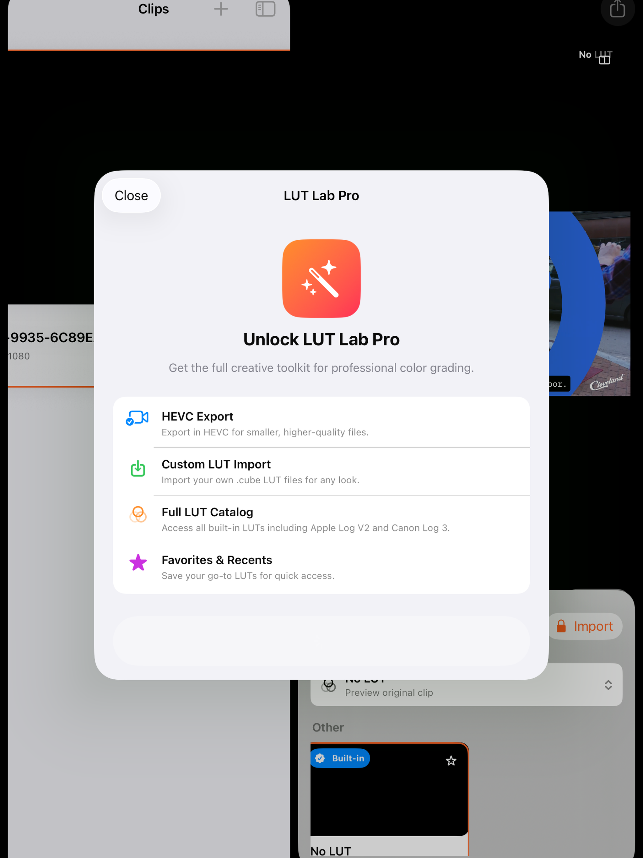 LogGate LUTLab screenshot 7