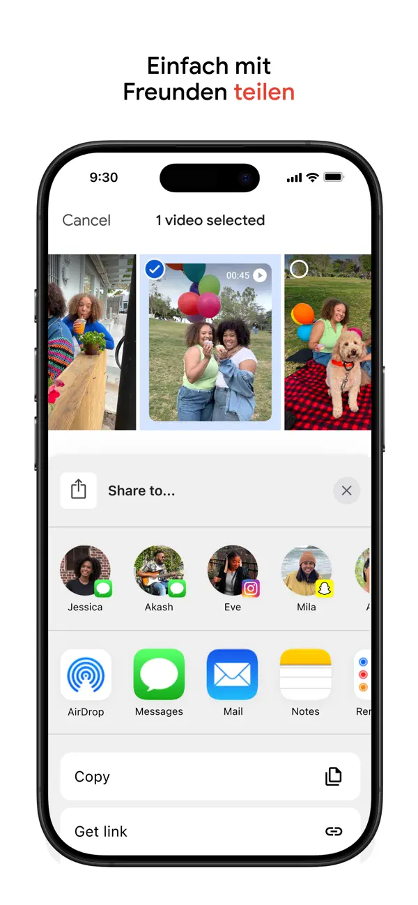 Google Fotos iPhone App Screenshot 4 – Foto & Video