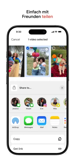 Screenshot von Google Fotos auf dem iPhone 6