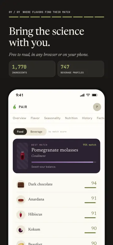 PAIR: Food & Flavor Pairing screenshot 9 of 9