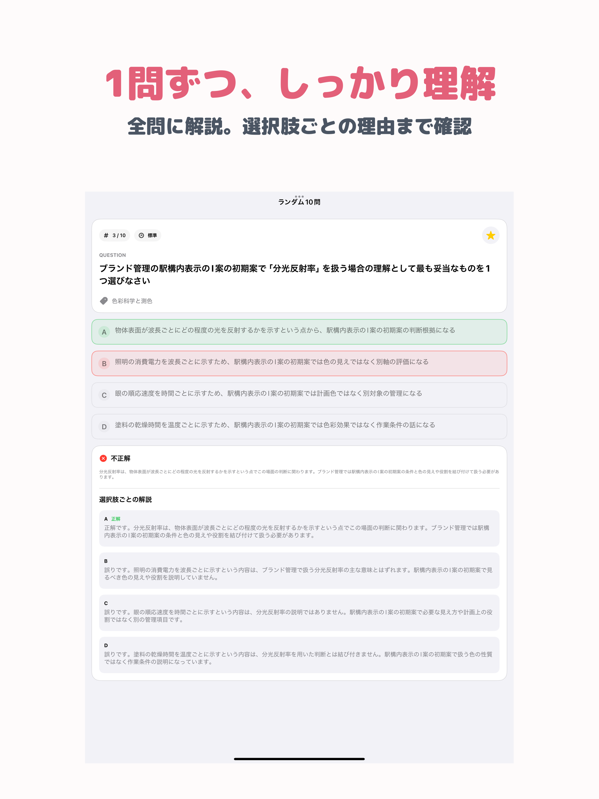 カラーコーディネーター スタンダード 2026試験対策