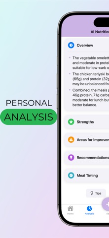 Platera- AI Nutrition Analyzer iPhone screenshot