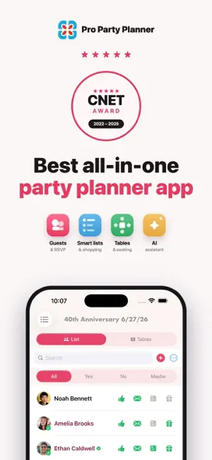 Pro Party Planner screenshot 1