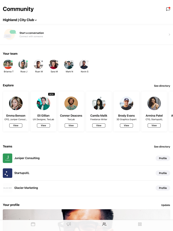 Highland | City Club iPad screenshot 5 - Productivity app