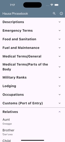 Hausa Phrasebook Screenshot 6 of 10