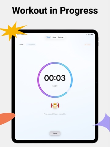 CatFit Timer iPad screenshot