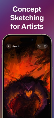 Exsto: Concept Art Sketching iPhone screenshot