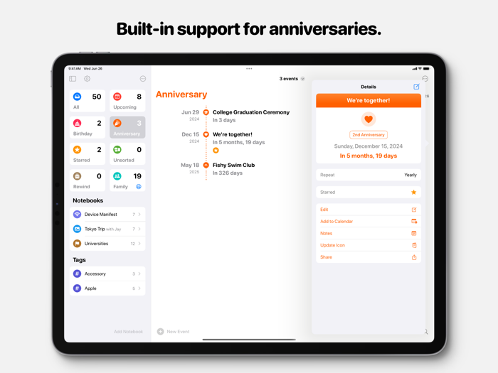 Pinning - Calendar Countdown