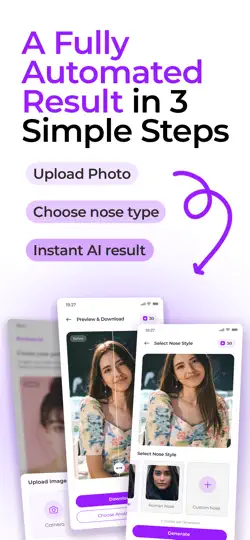 Captura de pantalla de Rhinoplasty AI | ProNose AI en iPhone 1