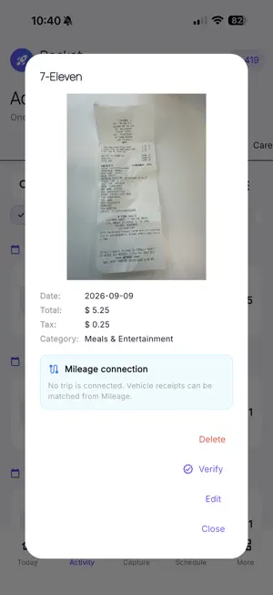 Rocket Receipts screenshot 1