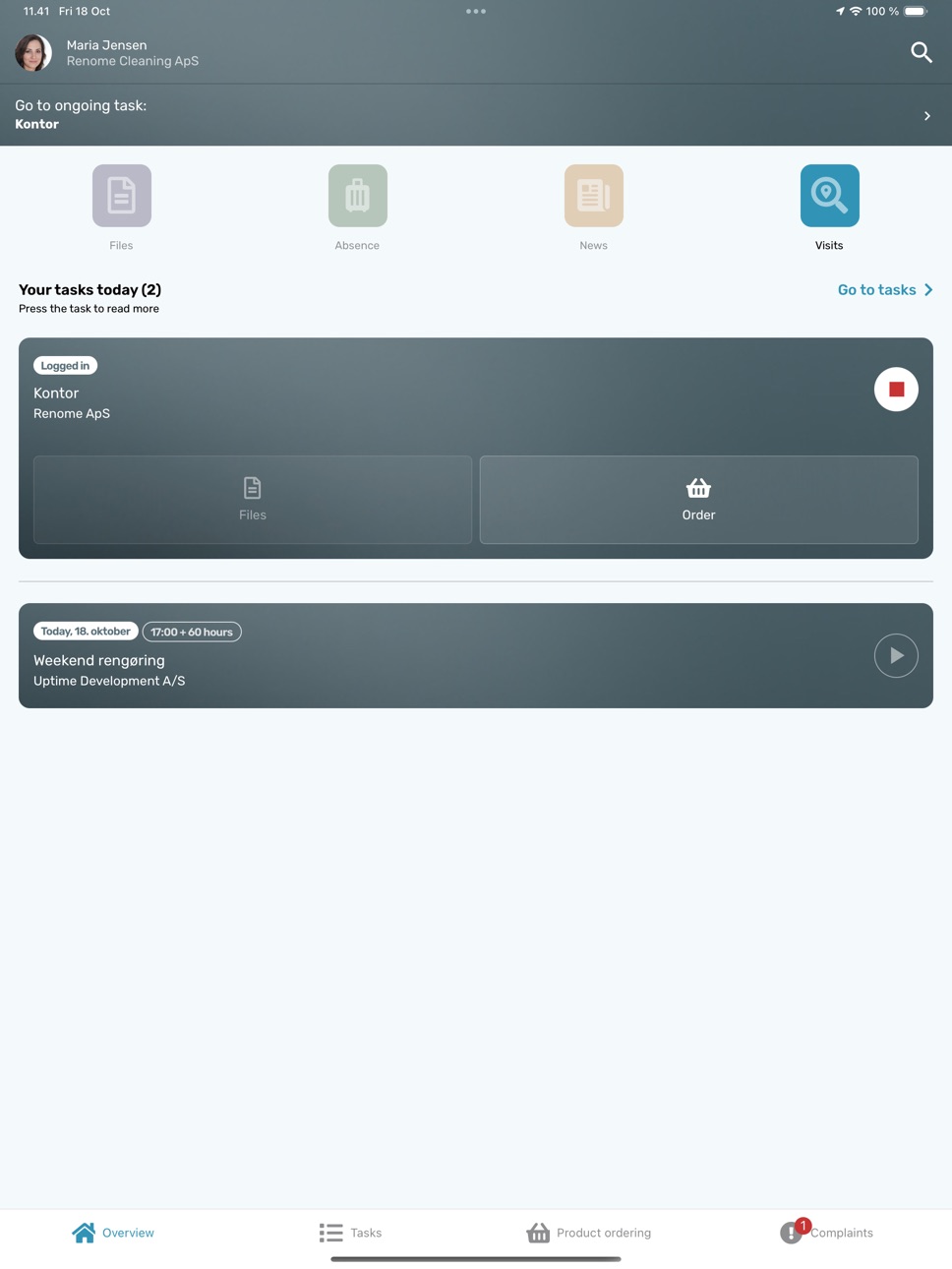 iPad screenshot