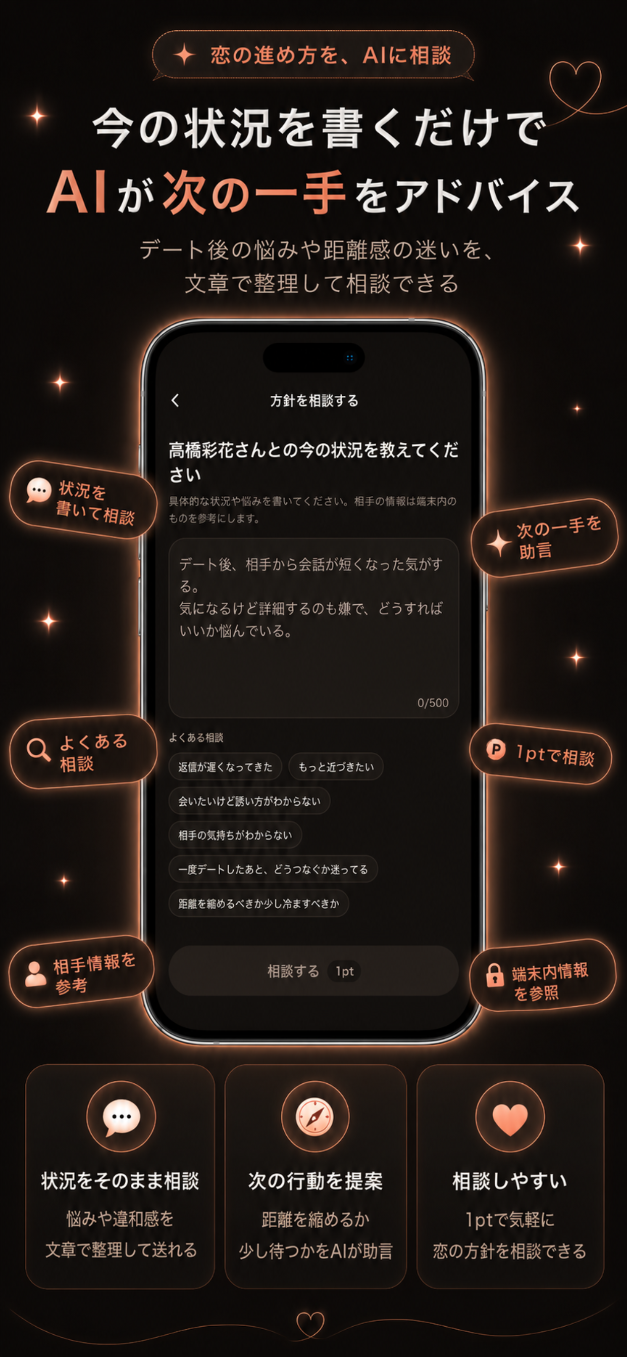 恋AI相談 ~ あなたの恋愛相談をAIがサポート！