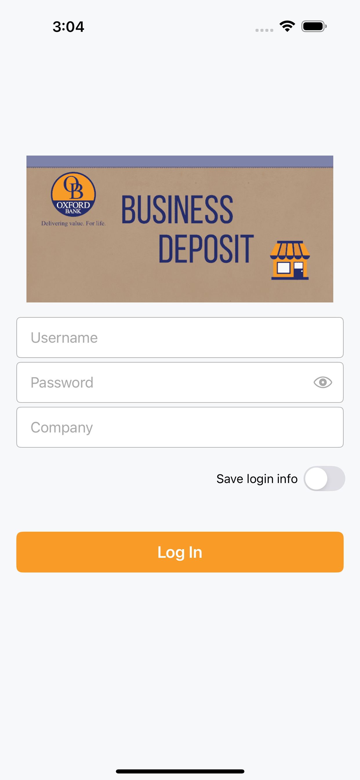 Oxford Business Deposit